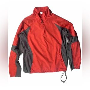 Nike Climafit Golf Shirt Womens S Salmon 1/4 Zip Wind Rain Jacket